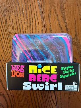 NeeDoh Nice Berg Swirl Kids Squish Toy - Pink & Blue
